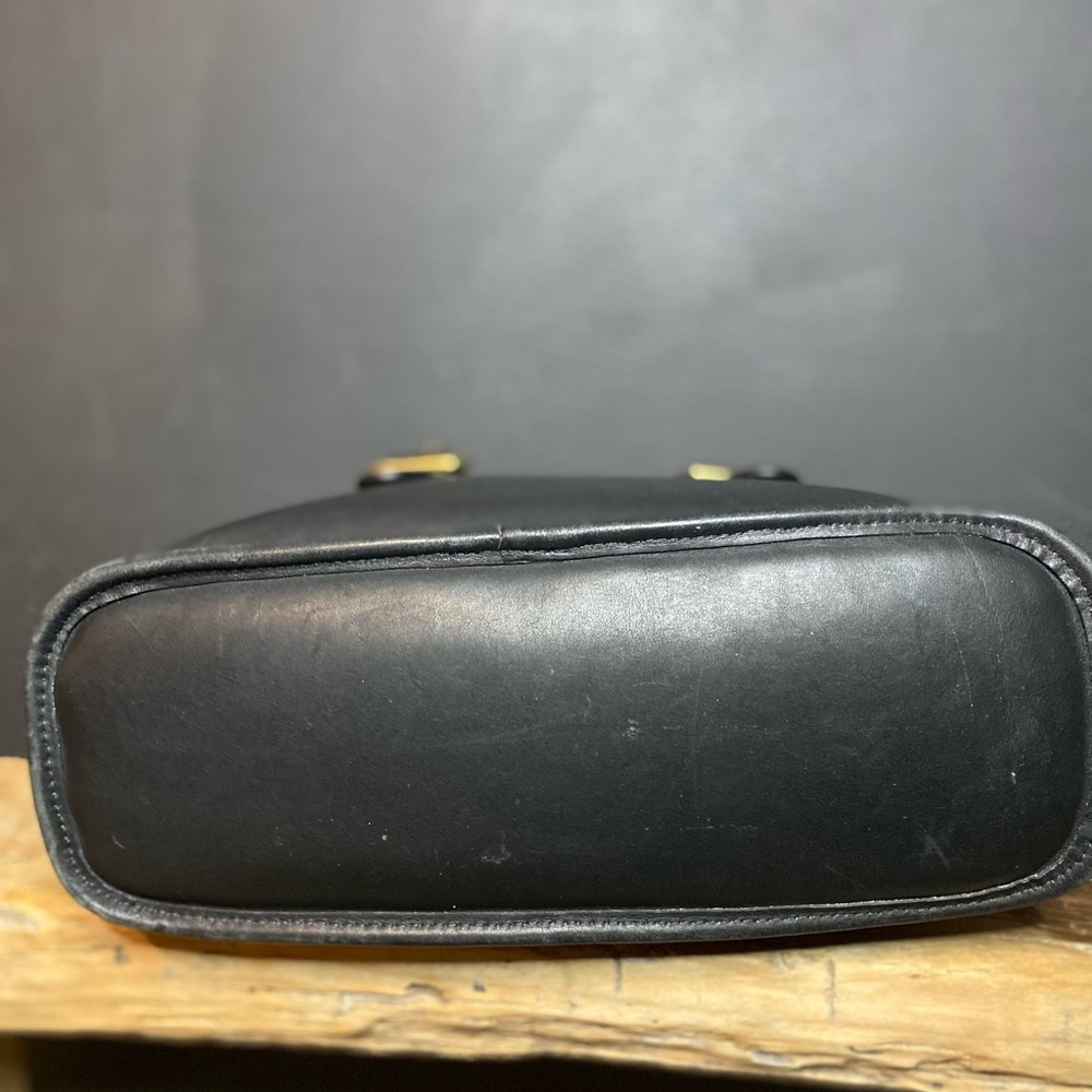 Vintage Coach 9063 Legacy Satchel Black Leather Cross Body - Picture 5 of 11